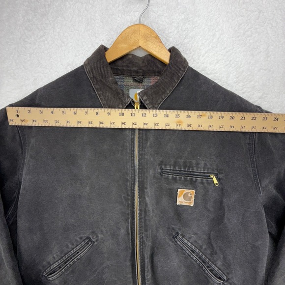 Carhartt Detroit Jacket Blanket Lined Mens 2XL J43 ONX Onyx Black - Picture 9 of 16